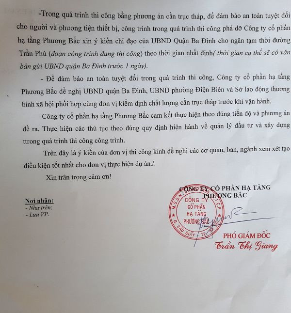 Kiến nghị của Công ty CP Hạ tầng Phương Bắc được kiểm định cần trục tháp trước khi vận hành. Kiến nghị của Công ty CP Hạ tầng Phương Bắc được kiểm định cần trục tháp trước khi vận hành.