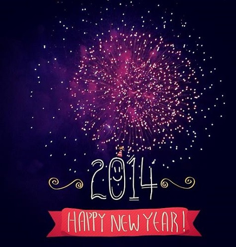 Hình ảnh pháo hoa chào đón một năm mới được Tăng Thanh Hà chia sẻ