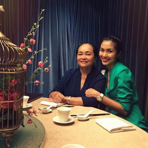 Tăng Thanh Hà và mẹ