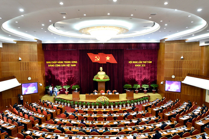 Quang cảnh Hội nghị Trung ương 8. Ảnh: VGP/Nhật Bắc Quang cảnh Hội nghị Trung ương 8. Ảnh: VGP/Nhật Bắc