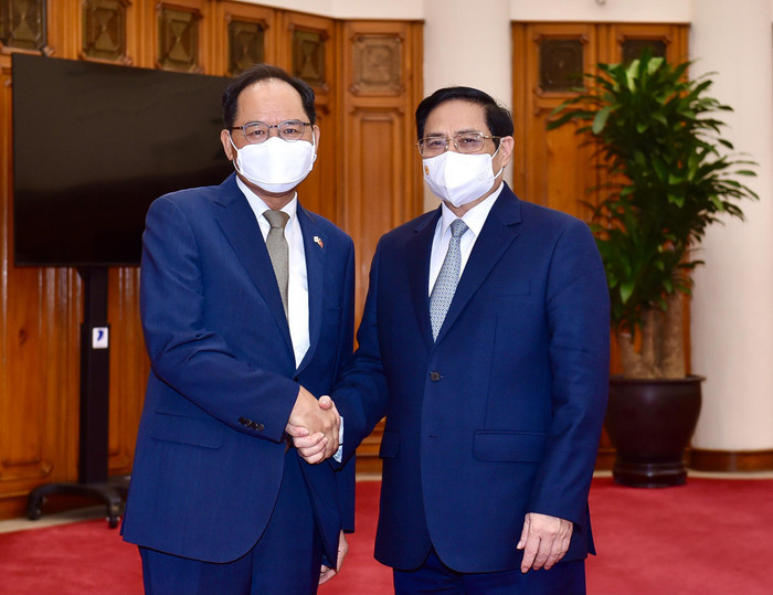Thủ tướng Chính phủ Phạm Minh Chính tiếp Đại sứ Hàn Quốc tại Việt Nam Park Noh Wan. Thủ tướng Chính phủ Phạm Minh Chính tiếp Đại sứ Hàn Quốc tại Việt Nam Park Noh Wan.