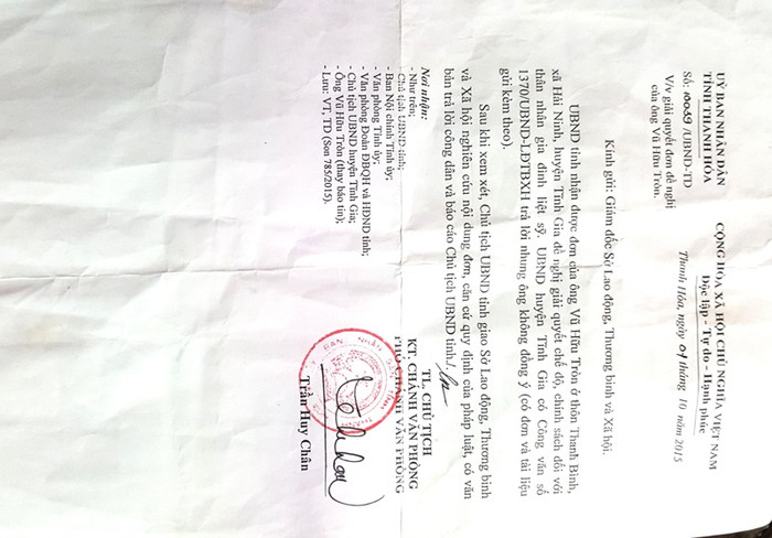 Chủ tịch UBND tỉnh Thanh Hóa chỉ đạo Sở Lao động-Thương binh và Xã hội vào cuộc. Chủ tịch UBND tỉnh Thanh Hóa chỉ đạo Sở Lao động-Thương binh và Xã hội vào cuộc.