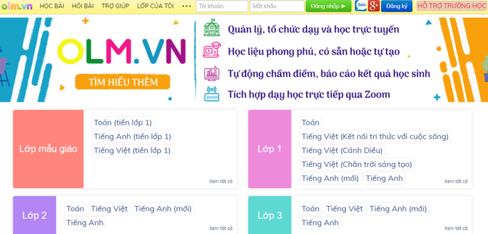 Rất nhiều tính năng, học liệu giảng dạy được tích hợp, cập nhật trong hệ thống của trang web. Rất nhiều tính năng, học liệu giảng dạy được tích hợp, cập nhật trong hệ thống của trang web.