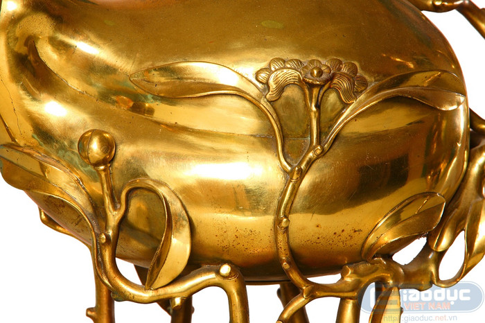 Cận cảnh quả đào lớn.