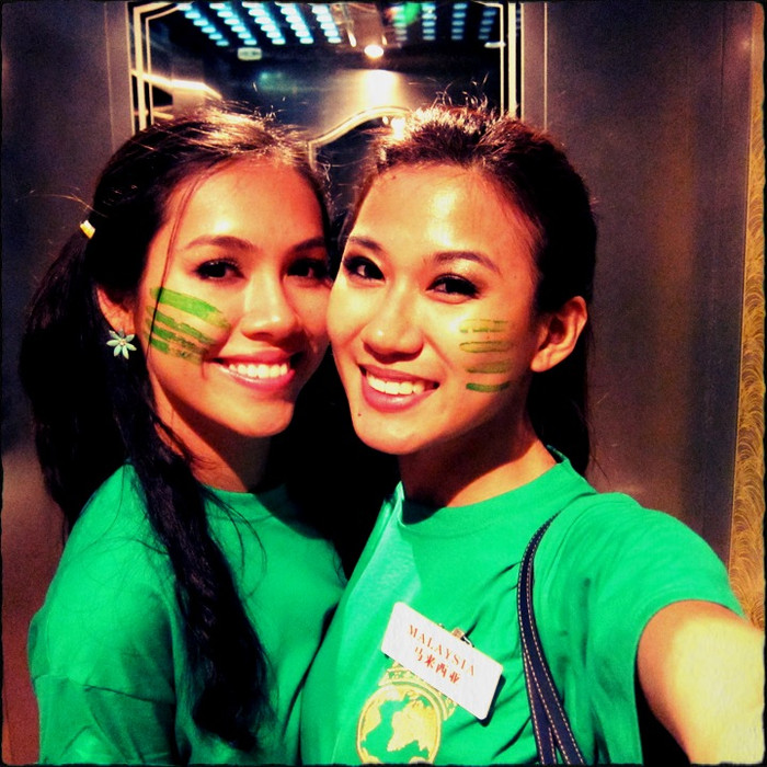 Người đẹp đại diện cho Malaysia cũng không lọt được vào vòng trong phần thi Fitness/Sports.