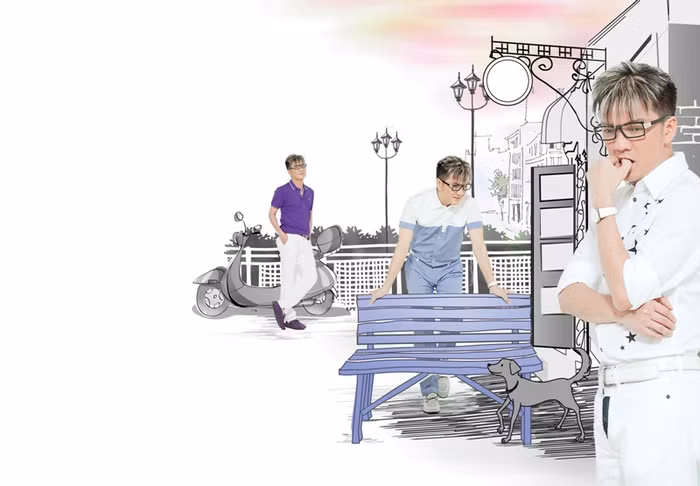 Trong loạt ảnh này, có lẽ bức ảnh "Mr Đàm cắn móng tay" đạt chuẩn...teen nhất.