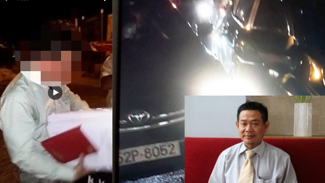 Luật sư Hồ Nguyên Lễ (ảnh nhỏ), cán bộ có liên quan và hiện trường vụ việc. (Ảnh: H.L) Luật sư Hồ Nguyên Lễ (ảnh nhỏ), cán bộ có liên quan và hiện trường vụ việc. (Ảnh: H.L)