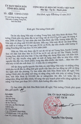 Nếu tăng công suất Nhà máy xi măng Trung Sơn lên gần 6 lần thì hàng ngàn hộ dân địa phương sẽ đứng trước nguy cơ phải gánh chịu thêm cảnh ô nhiễm trầm trọng. (Ảnh: Duy Phong)