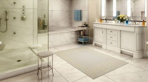 Phòng tắm gọn gàng.