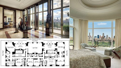 Căn hộ giữa trung tâm New York có diện tích tới 600m2.