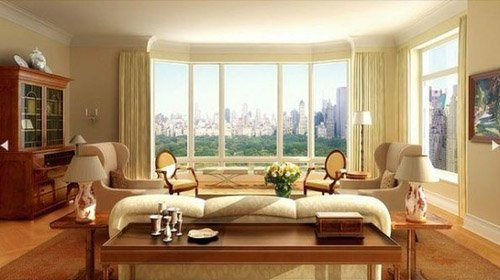 Một phòng khách thanh lịch khác.