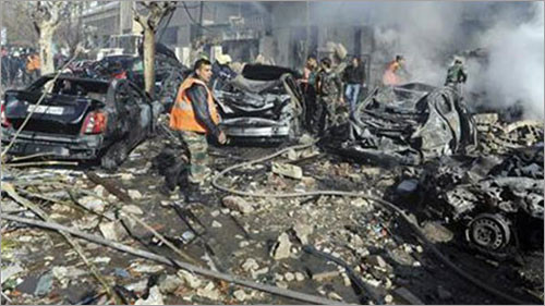 Một trong những vụ đánh bom tại Syria. Ảnh: Internet. Một trong những vụ đánh bom tại Syria. Ảnh: Internet.