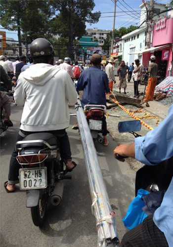 Hình chụp ở đường Lý Thường Kiệt, quận Tân Bình. Ảnh: Phạm Nguyễn Vĩnh Huy. Hình chụp ở đường Lý Thường Kiệt, quận Tân Bình. Ảnh: Phạm Nguyễn Vĩnh Huy.