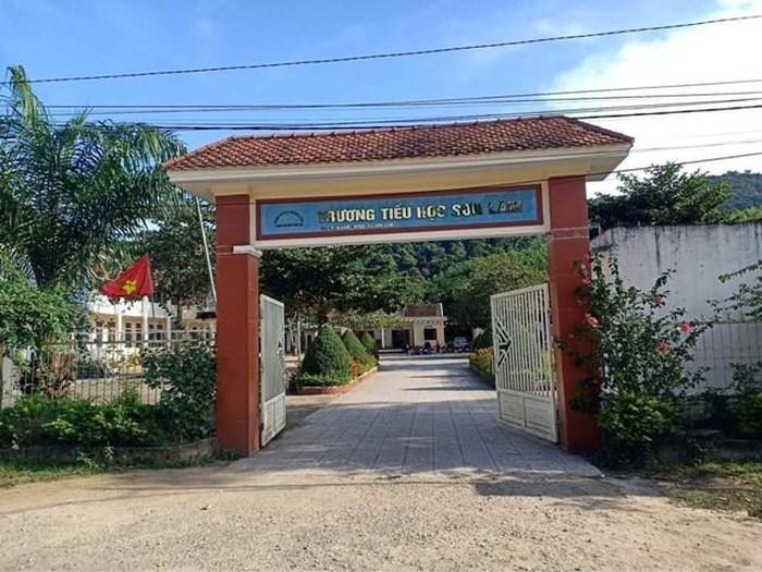 Trường Tiểu học Sơn Lâm nơi xảy ra vụ việc. Ảnh: CTV Trường Tiểu học Sơn Lâm nơi xảy ra vụ việc. Ảnh: CTV