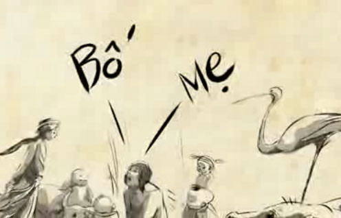 Hình ảnh trong clip kể chuyện tiếng Việt