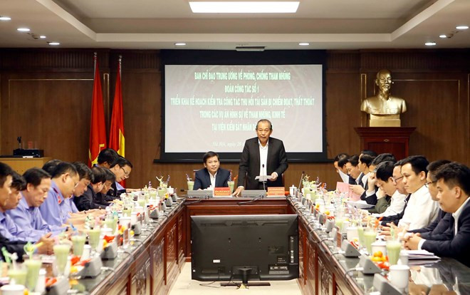 Phó Thủ tướng Thường trực Chính phủ Trương Hòa Bình phát biểu. Ảnh: TTXVN Phó Thủ tướng Thường trực Chính phủ Trương Hòa Bình phát biểu. Ảnh: TTXVN