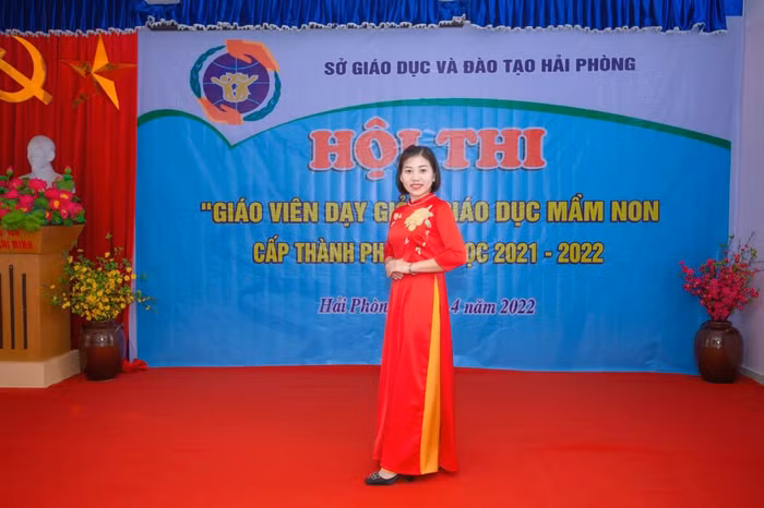 Cô giáo Ngô Thị Trang. Ảnh: NVCC