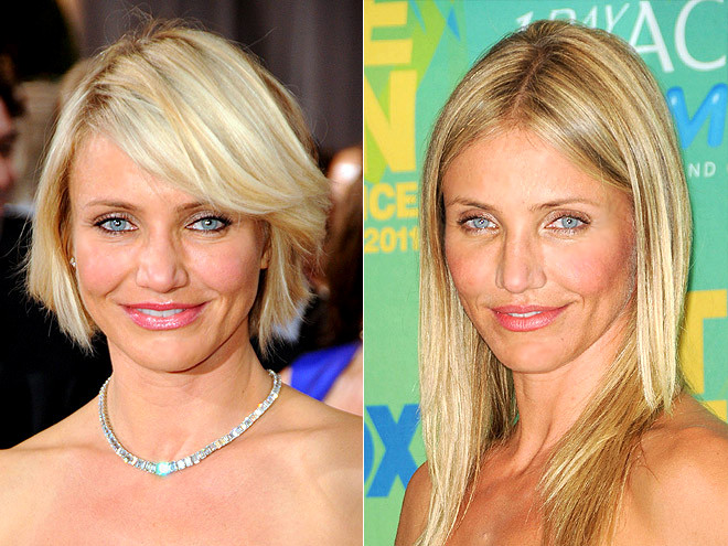 Camaron Diaz có lẽ nên thực sự cần một chuyên gia về tóc để tư vấn cho cô kiểu tóc nào đẹp hơn.