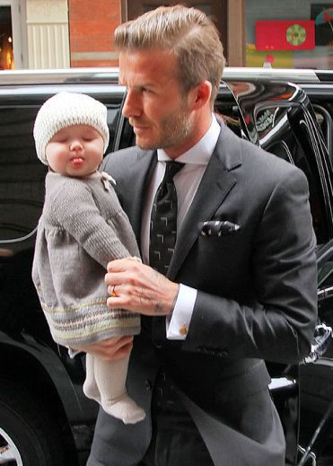 David Beckham và công chúa nhỏ Harper David Beckham và công chúa nhỏ Harper