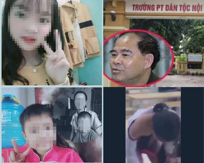 Những vụ án đau lòng đối với trẻ em gây bức xúc xã hội thời gian qua. Ảnh tổng hợp từ: Tiền phong, Lao động, Công an nhân dân.