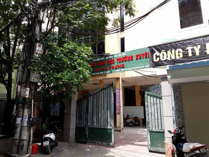 Trung tâm giáo dục thường xuyên quận Hai Bà Trưng. Ảnh: HG Trung tâm giáo dục thường xuyên quận Hai Bà Trưng. Ảnh: HG