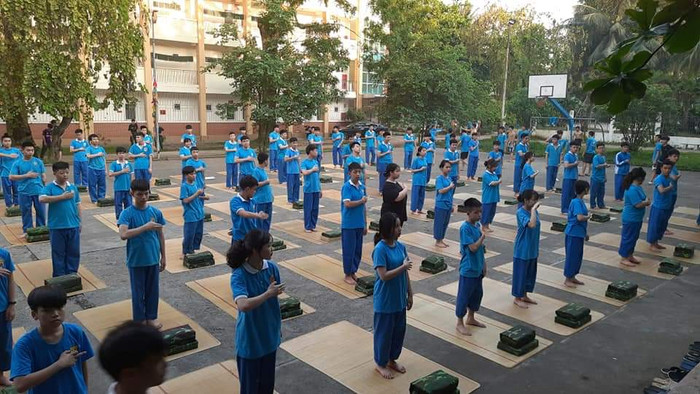 Rèn luyện kỷ luật ngăn lắp tại trường IVS phân hiệu Bắc Ninh. Ảnh: IVS Rèn luyện kỷ luật ngăn lắp tại trường IVS phân hiệu Bắc Ninh. Ảnh: IVS