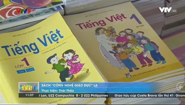 Ảnh chụp màn hình phóng sự của đài VTV9 về Tiếng Việt 1 Công nghệ giáo dục ở Đồng bằng sông Cửu Long. Ảnh chụp màn hình phóng sự của đài VTV9 về Tiếng Việt 1 Công nghệ giáo dục ở Đồng bằng sông Cửu Long.