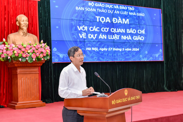 Tiến sĩ Vũ Minh Đức - Cục trưởng Cục Nhà giáo và Cán bộ quản lý giáo dục. Ảnh: Trần Hiệp NTH_7134.jpg
