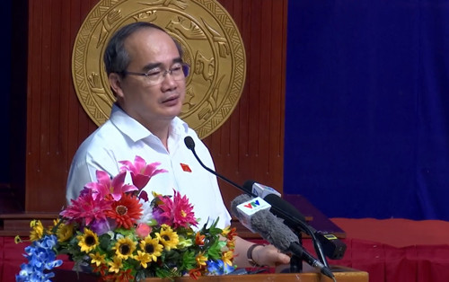 Ông Nguyễn Thiện Nhân - Bí thư Thành ủy Thành phố Hồ Chí Minh. (Ảnh: H.L) Ông Nguyễn Thiện Nhân - Bí thư Thành ủy Thành phố Hồ Chí Minh. (Ảnh: H.L)