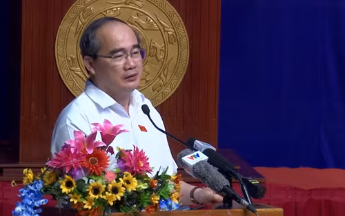 Ông Nguyễn Thiện Nhân - Bí thư Thành ủy Thành phố Hồ Chí Minh. (Ảnh: H.L)