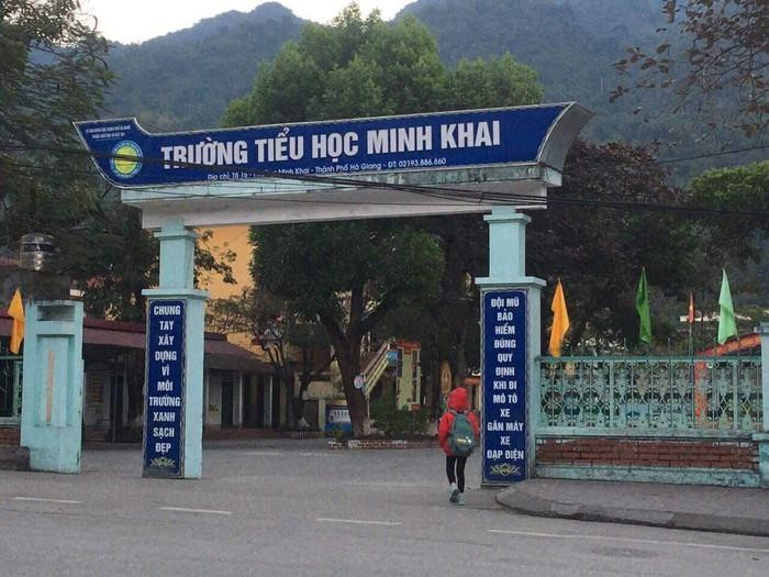 Trường Tiểu học Minh Khai đã để xảy ra hàng loạt những tiêu cực gây bức xúc dư luận thành phố Hà Giang. Ảnh: LC Trường Tiểu học Minh Khai đã để xảy ra hàng loạt những tiêu cực gây bức xúc dư luận thành phố Hà Giang. Ảnh: LC