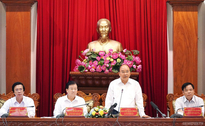 Thủ tướng phát biểu. Ảnh: VGP Thủ tướng phát biểu. Ảnh: VGP
