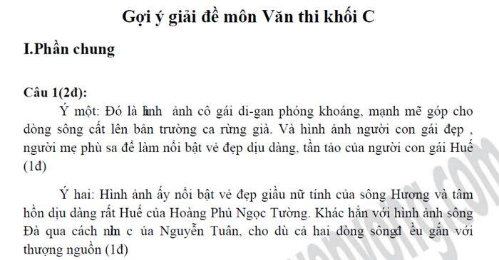 Xem đáp án môn Vật lí - Xem đáp án môn Toán - Xem đáp án môn Hóa - Xem đáp án môn Ngoại ngữ Khối A1