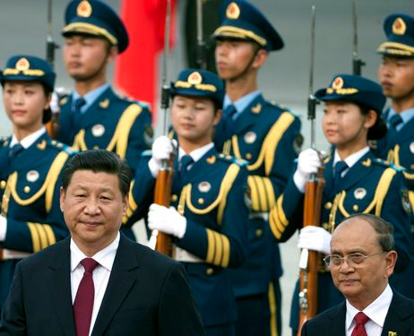 Chủ tịch Trung Quốc Tập Cận Bình và Tổng thống Myanmar Thein Sein. Chủ tịch Trung Quốc Tập Cận Bình và Tổng thống Myanmar Thein Sein.