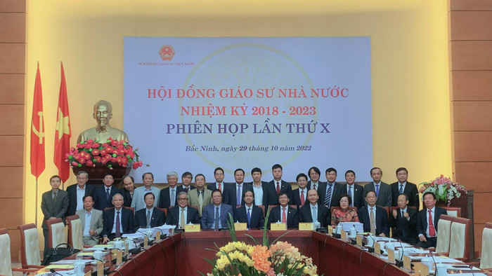 Phiên họp lần thứ X của Hội đồng giáo sư nhà nước nhiệm kỳ 2018-2023, ngày 29/10/2022. Ảnh: Website Hội đồng giáo sư nhà nước