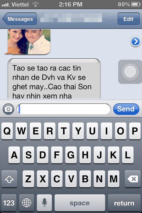 Tin nhắn hăm dọa tiếp theo của "Adam Đẹp trai"