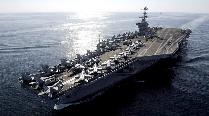 Tàu sân bay USS John C. Stennis, ảnh: Russia Today. Tàu sân bay USS John C. Stennis, ảnh: Russia Today.