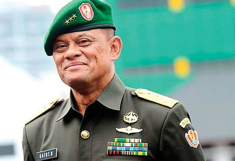 Tư lệnh các lực lượng vũ trang Indonesia Gatot Nurmantyo. Ảnh: beritadunia.net. Tư lệnh các lực lượng vũ trang Indonesia Gatot Nurmantyo. Ảnh: beritadunia.net.