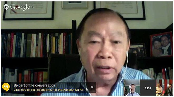 Giáo sư Nguyễn Mạnh Hùng, ảnh: BBC. Giáo sư Nguyễn Mạnh Hùng, ảnh: BBC.