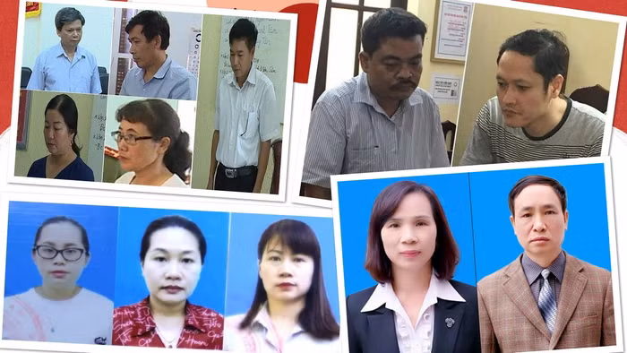 Đã có rất nhiều kẻ phá hoại giáo dục đã bị bắt, còn những người để cho những kẻ này phạm tội sẽ bị xử lý ra sao? (Ảnh tổng hợp từ Giaoduc.net.vn, tienphong, vietnamnet, laodong)