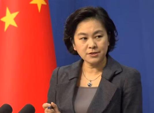 Bà Hoa Xuân Oánh, người phát ngôn Bộ Ngoại giao Trung Quốc.