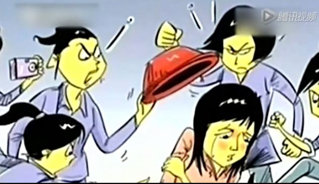 Hình minh họa nhóm "tú bà tuổi teen" đang vây đánh hội đồng nữ sinh lớp dưới vì không chịu bán trinh. Nguồn: QQ News. Hình minh họa nhóm "tú bà tuổi teen" đang vây đánh hội đồng nữ sinh lớp dưới vì không chịu bán trinh. Nguồn: QQ News.