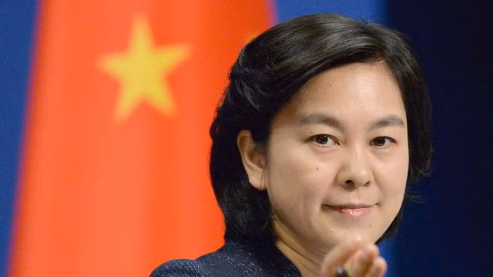 Bà Hoa Xuân Ánh, người phát ngôn Bộ Ngoại giao Trung Quốc, ảnh: SCMP.