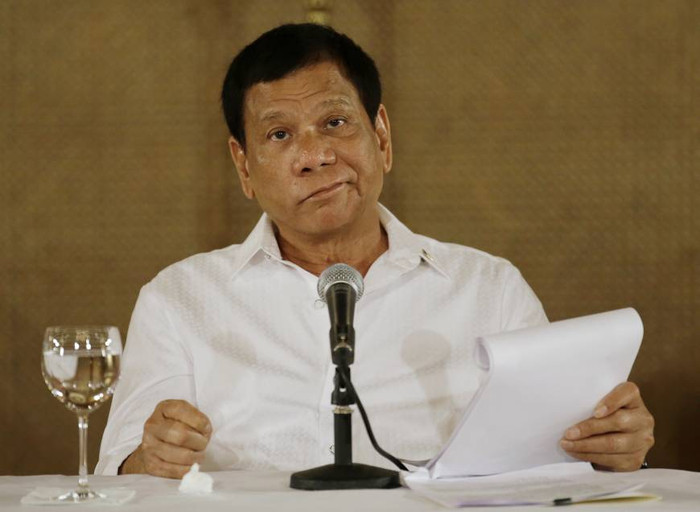 Tổng thống Philippines Rodrigo Duterte, ảnh: AP.