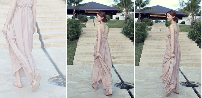 Một chiếc váy maxi với chất vải nhẹ, mát, màu nude sẽ giúp bạn có cảm giác lãng mạn và thư thái. Xem thêm: Màn lột xác ngoạn mục của Vic Becks: góc nhìn toàn cảnh Một chiếc váy maxi với chất vải nhẹ, mát, màu nude sẽ giúp bạn có cảm giác lãng mạn và thư thái. Xem thêm: Màn lột xác ngoạn mục của Vic Becks: góc nhìn toàn cảnh