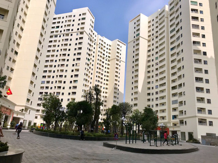 Dự án đã xây dựng hoàn thành, có đầy đủ tiện ích và đã đưa người dân vào ở. (Ảnh: T.M) Dự án đã xây dựng hoàn thành, có đầy đủ tiện ích và đã đưa người dân vào ở. (Ảnh: T.M)