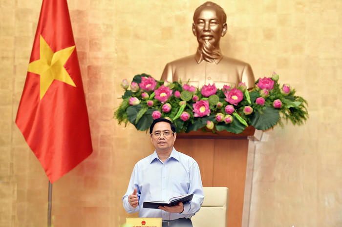 Thủ tướng phát biểu tại hội nghị. Ảnh: VGP