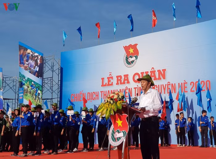 Phó Thủ tướng Thường trực Chính phủ Trương Hoà Bình phát biểu tại buổi lễ. Ảnh: VOV