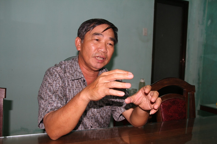 Ông Hồ Văn Tý, Giám đốc Cty cổ phần kỹ thuật biển S-Tech trao đổi với phóng viên. Ảnh: Hoàng Tuấn Ông Hồ Văn Tý, Giám đốc Cty cổ phần kỹ thuật biển S-Tech trao đổi với phóng viên. Ảnh: Hoàng Tuấn