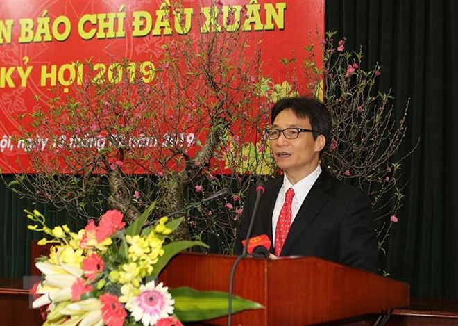 Phó Thủ tướng Vũ Đức Đam phát biểu. Ảnh: TTXVN